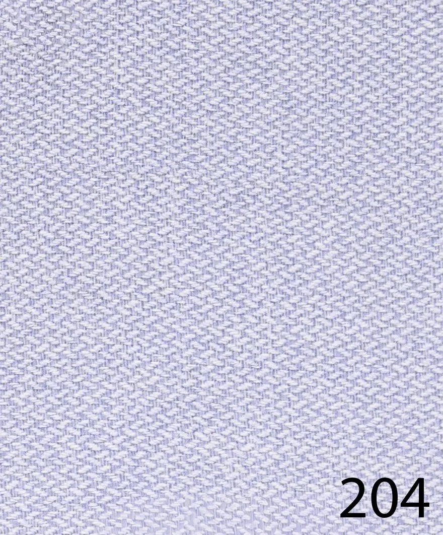 Close-up of a light grey textured fabric with a small black number '204' in the bottom right corner.