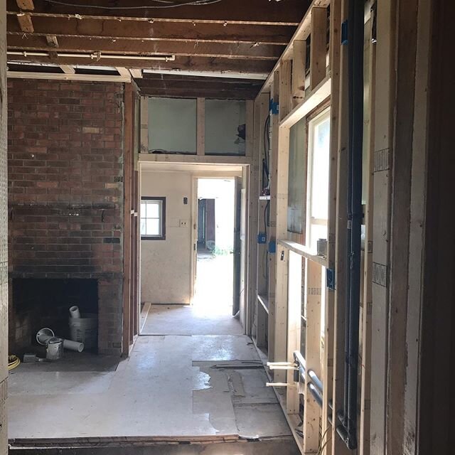 So fulfilling to&mdash;after TWO years of waiting&mdash;finally seeing some major changes in this old farmhouse. Not only is the barn being repaired, but the house is getting a little facelift as well. #oldfarmhouseremodel #farmhouserenovation #farmh