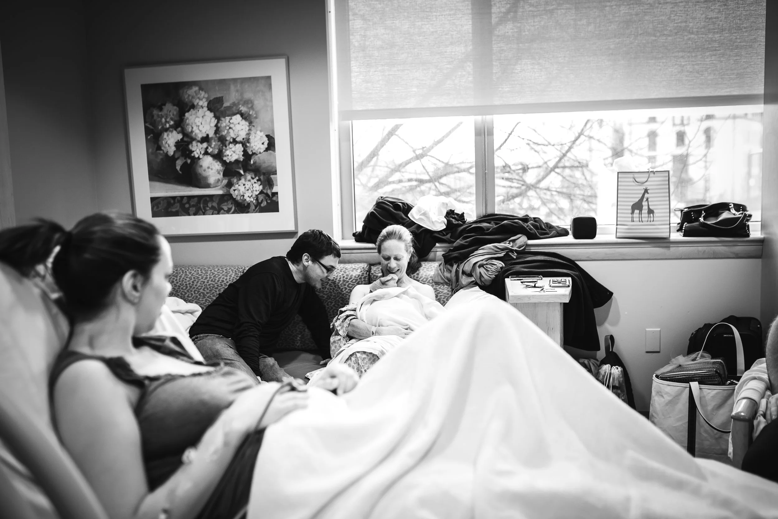Surrogate birth at Magee women's hospital birth photography