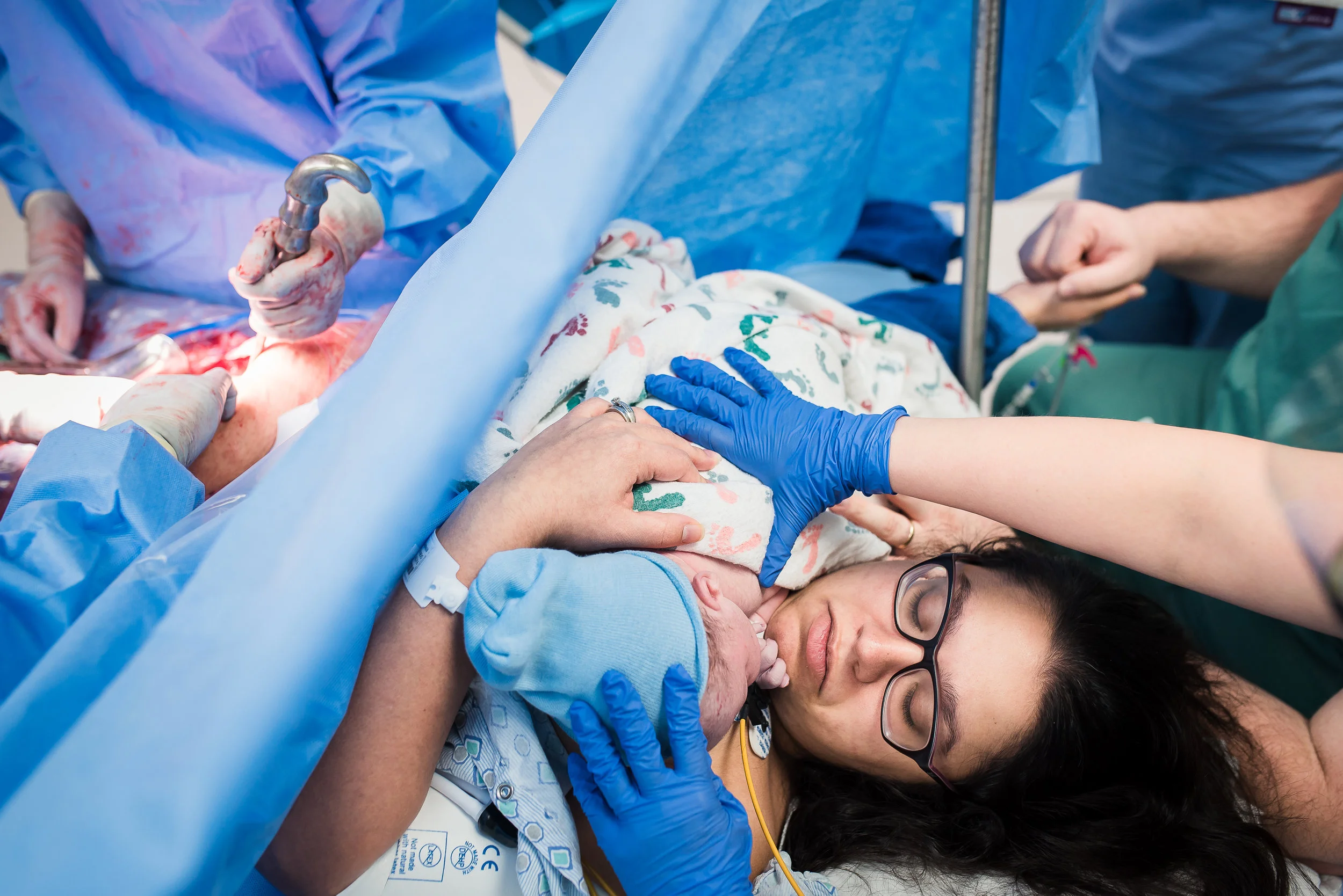 cesarean birth captured birth photography in pittsburgh