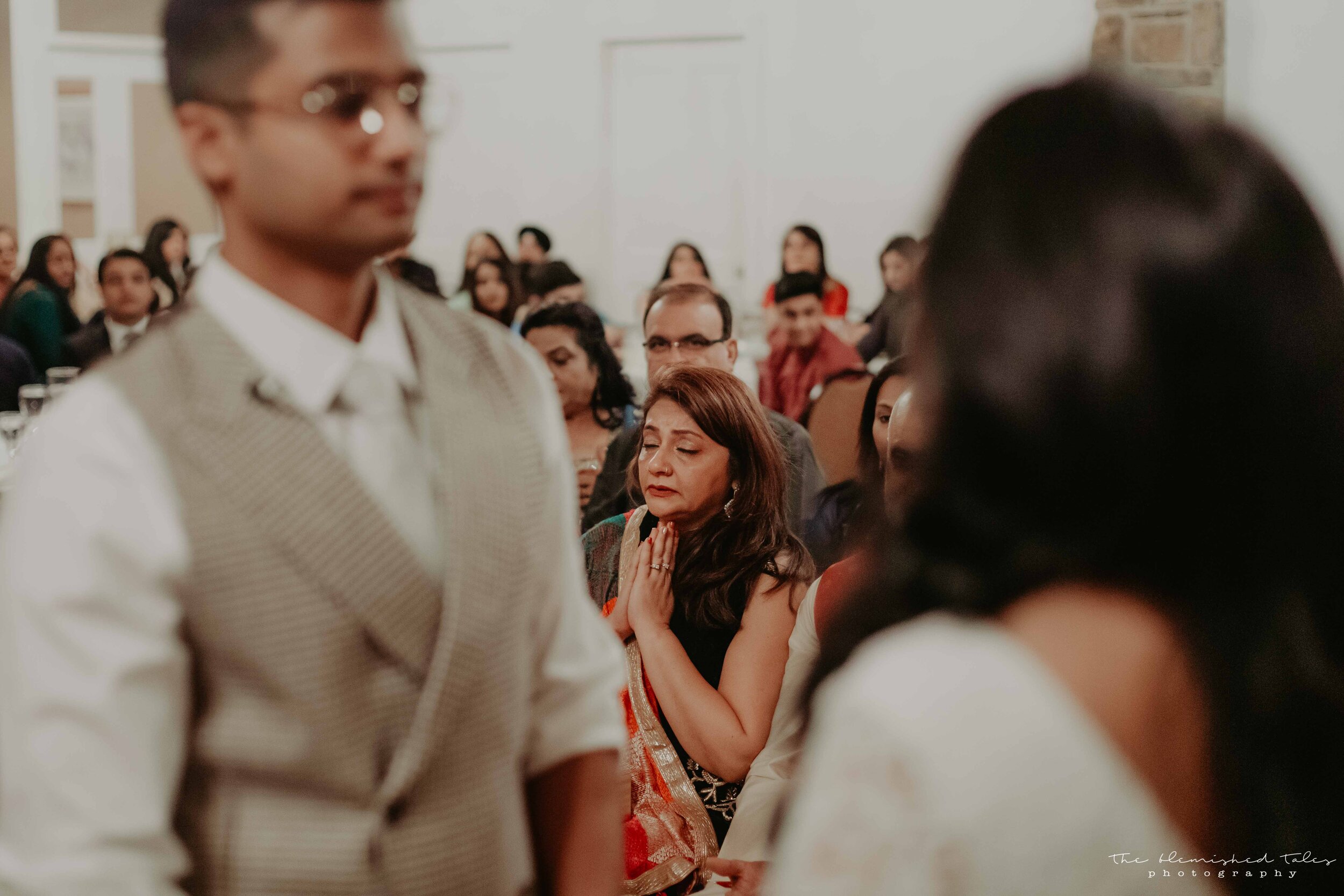 Karishma's mum during Karishma and Rahul's Civil ceremony