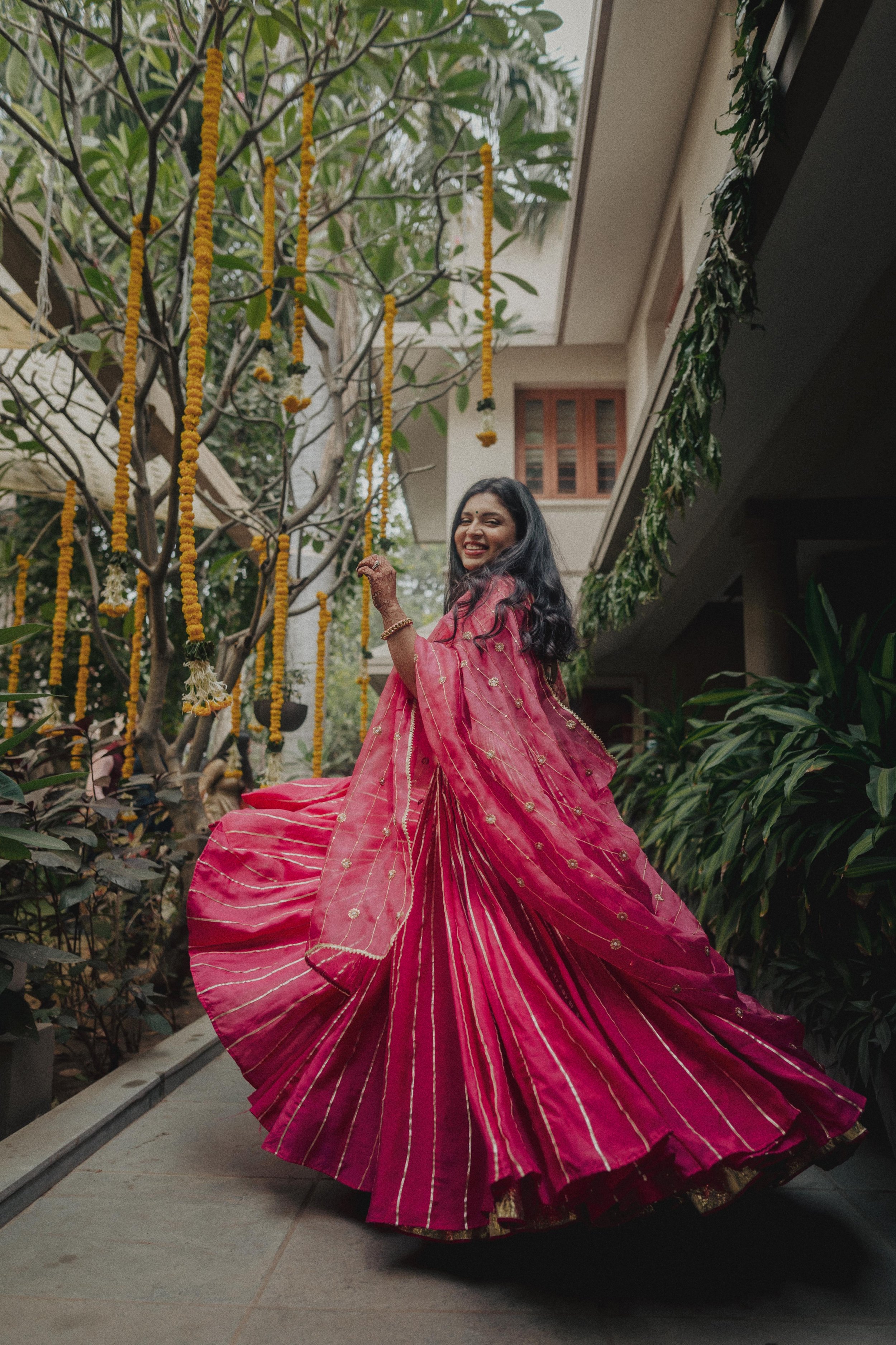 Kairavi at her intimate home wedding.