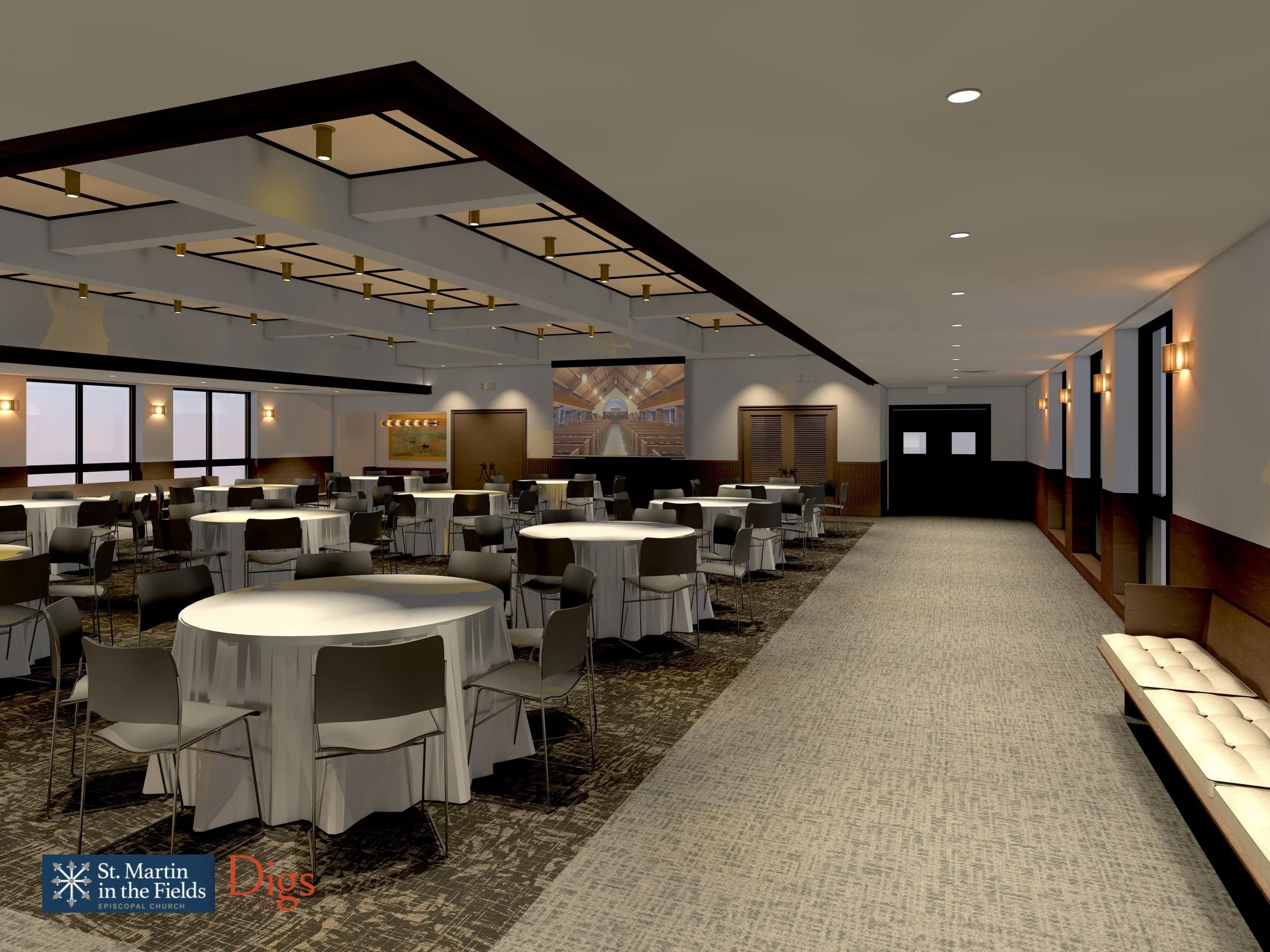 Gable Hall Rendering