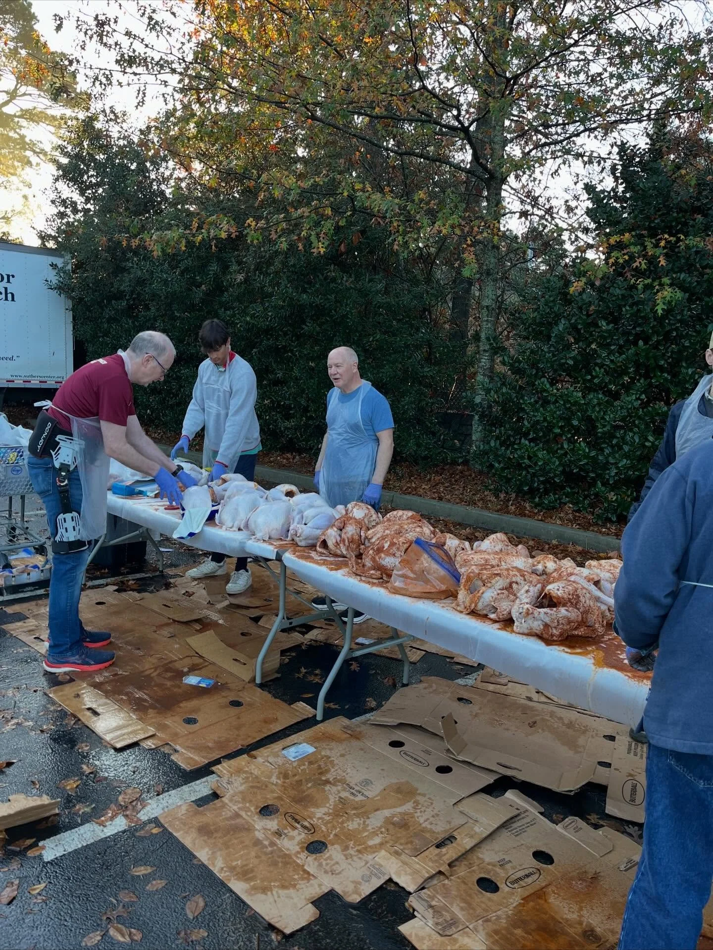 St. Martin&rsquo;s Turkey Fry has commenced! 

Fr. Josh was on site to capture some action shots of St. Martin&rsquo;s parishioners and friends frying up turkeys for this year&rsquo;s holiday. We are thankful for Head Turkey, Tim Peek, for his leader