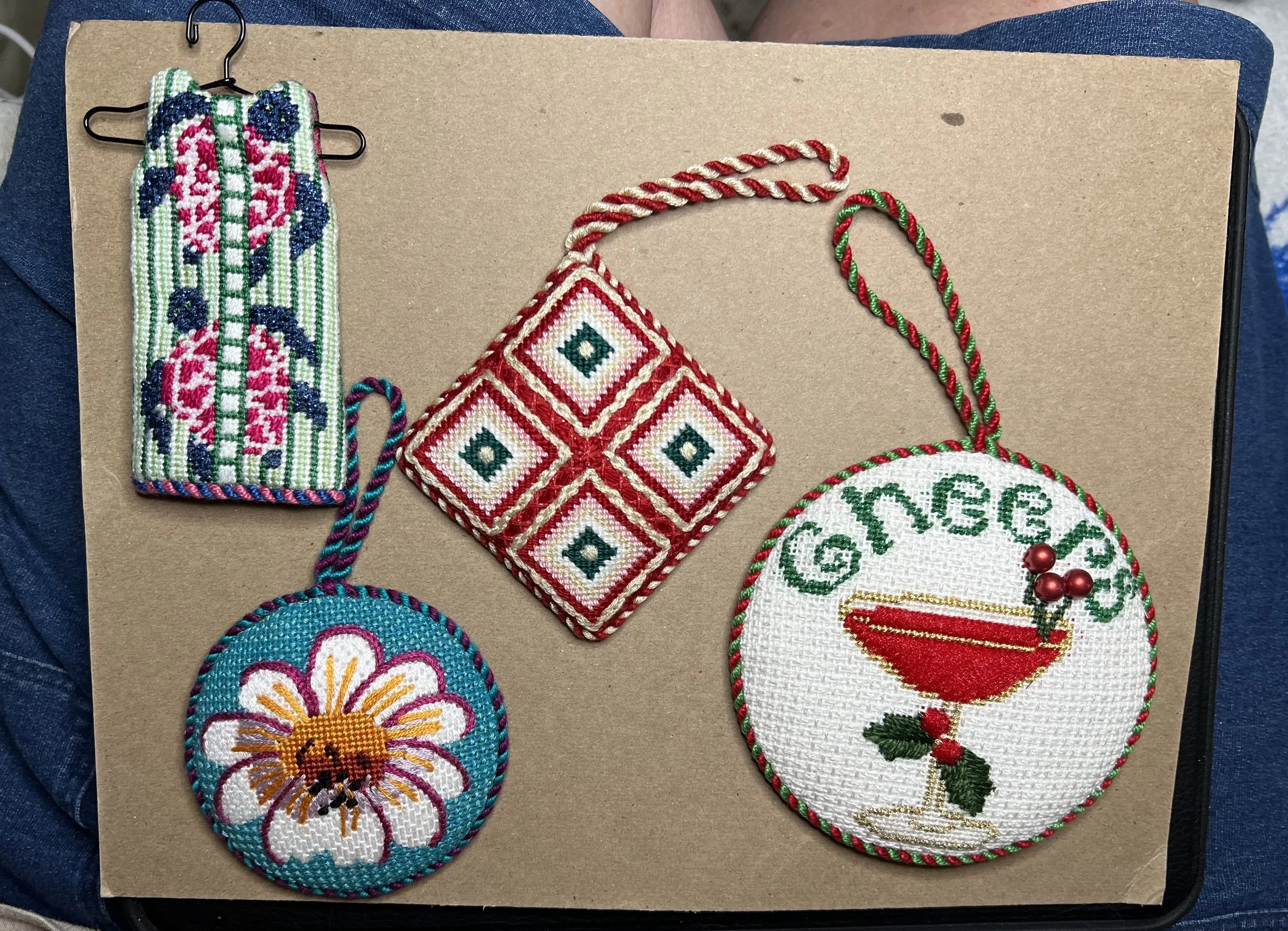 Various ornaments finished 2024