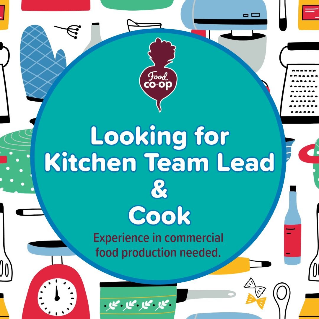 Spice up your career in the kitchen!🌶️
The Food Co-op is on the lookout for a Kitchen Team Leader and a Cook extraordinaire! If you're passionate about food, have commercial food production experience and thrive in a collaborative environment, we wa