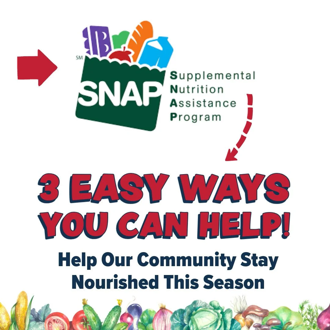 Help Our Community Stay Nourished This Season!
โก๏ธ3 Easy Ways You Can Help
1.	BOGO Event till Nov 4 – buy one and give the free one to the Food Bank. Look for BOGO signs in store and place the extra item in the Food Bank bin up front after pur