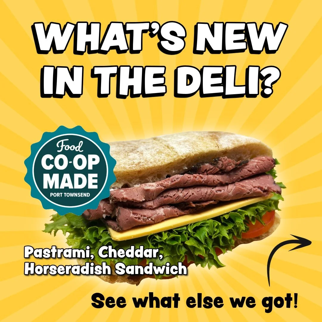 WHAT&rsquo;S NEW IN THE DELI?
🫐 🥪🍛🍰🧅
There&rsquo;s a lot to discover in the deli right now. We&rsquo;ve been busy adding fresh, Co-op made items alongside exciting new products we&rsquo;re bringing into the case, and it&rsquo;s all worth a close
