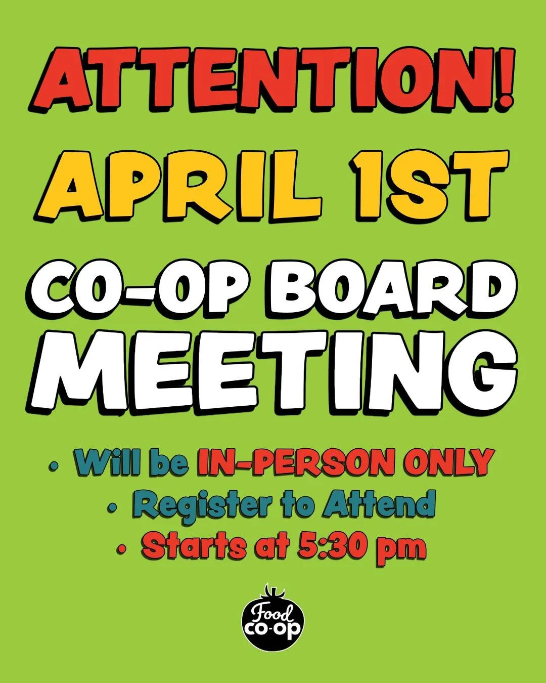 NOTE: April 1st Board Meeting Changes

⭐Now meeting In-Person Only
⌚New start time is 5:30pm
✅You must register if you want to attend

Link in bio - Register to attend a Board Meeting