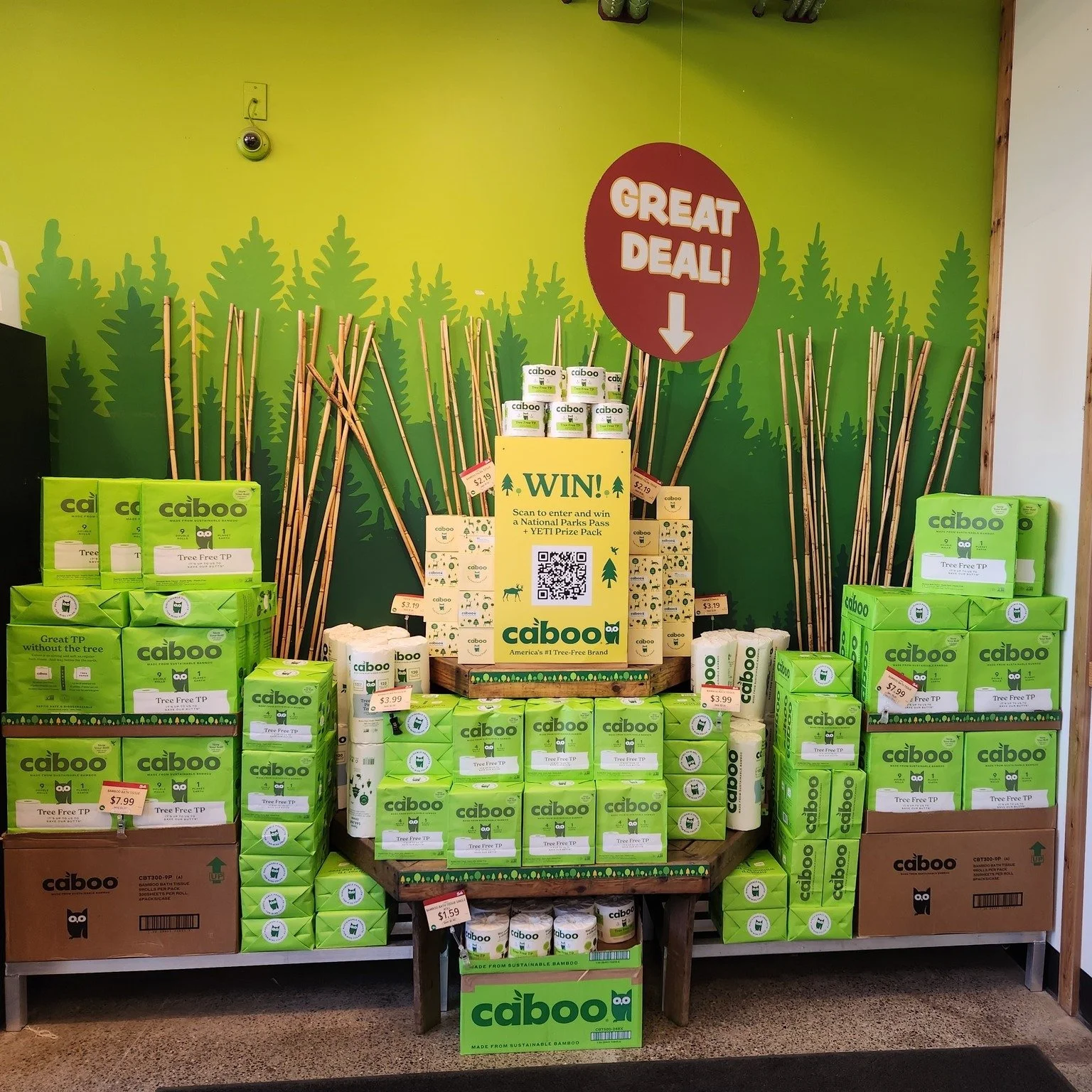🌲TREE FREE PAPER PRODUCTS!!🌲

Yes, in our lobby and end cap, if you don&rsquo;t know about @cabooproducts  please come in and try them, they are on sale now until the 14th. Made from Sustainable Bamboo (Free The Trees)!!

If every American househol