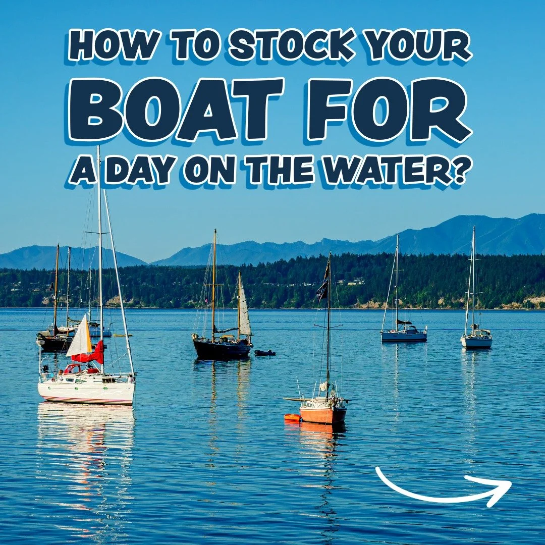 Heading out on the Salish Sea? ⛵ Here's what our crew would pack:

🍇 Grapes &mdash; sun + salt air demands it
🥜 Trail mix &mdash; easy, no-mess energy
🫒 Dolmas and olives from the Deli for a salty snack
🧃 Hydration Drinks &ndash; coconut water or