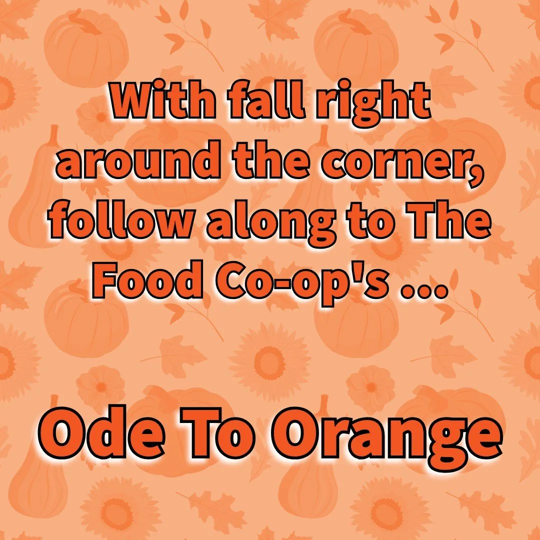 An Ode to Orange
🧡🧡🧡🧡🧡

Orange you glad that fall is here?
With pumpkin spice and cozy cheer.
A little chai, a cookie or two,
Golden treats in every hue.
From squash to candles, snacks to tea&mdash;
Fall looks pretty a-peel-ing to me!

Got to lo