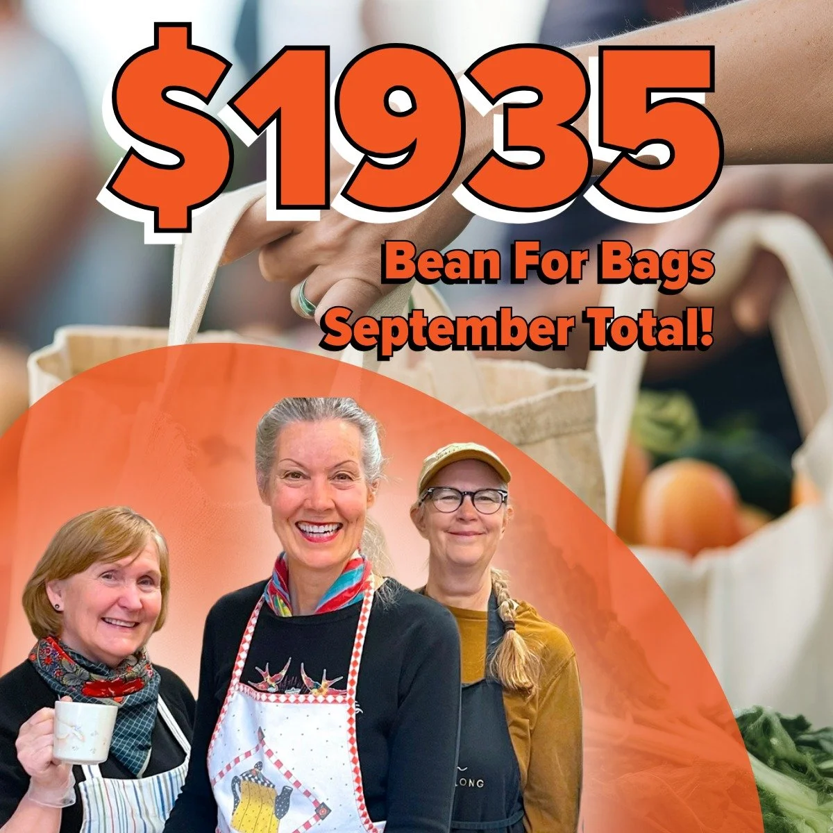 2026 September Beans For Bags Totals = $1935

This month we are happy to donate the following to vital organizations in our community:

🍎 $819 for the Jefferson County Food Bank
🍲 $601 for St. Paul&rsquo;s Episcopal Church &ldquo;JUST SOUP&rdquo;
?