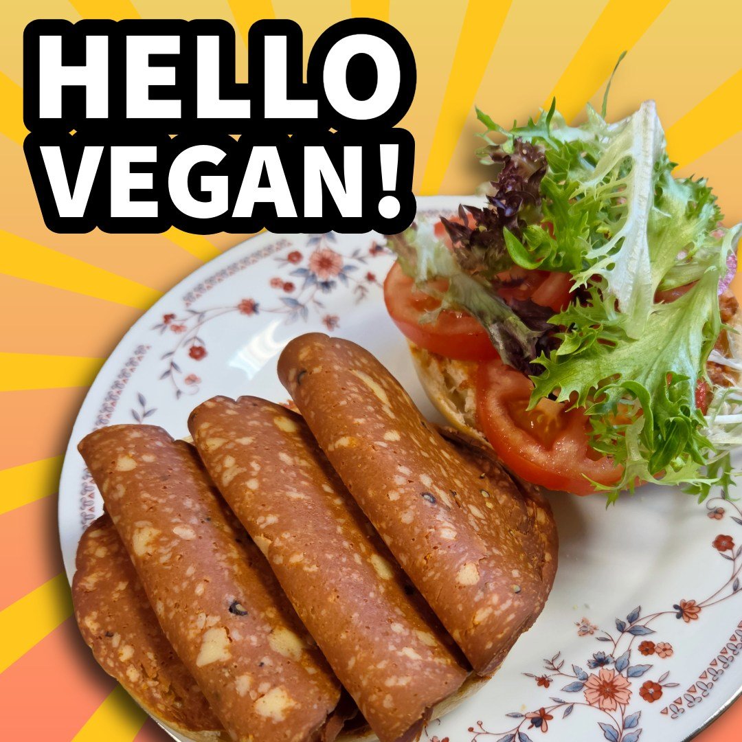 HELLO VEGAN!

@primeroots vegan salami (in our deli case) with @mamnoonfinefoods muhammara spread!
 
This is Thea&rsquo;s favorite combo! Add local lettuce and tomato, pile onto your favorite local bread or bagel, and dig in!

YUUUUUMMMMMMM! 🤩