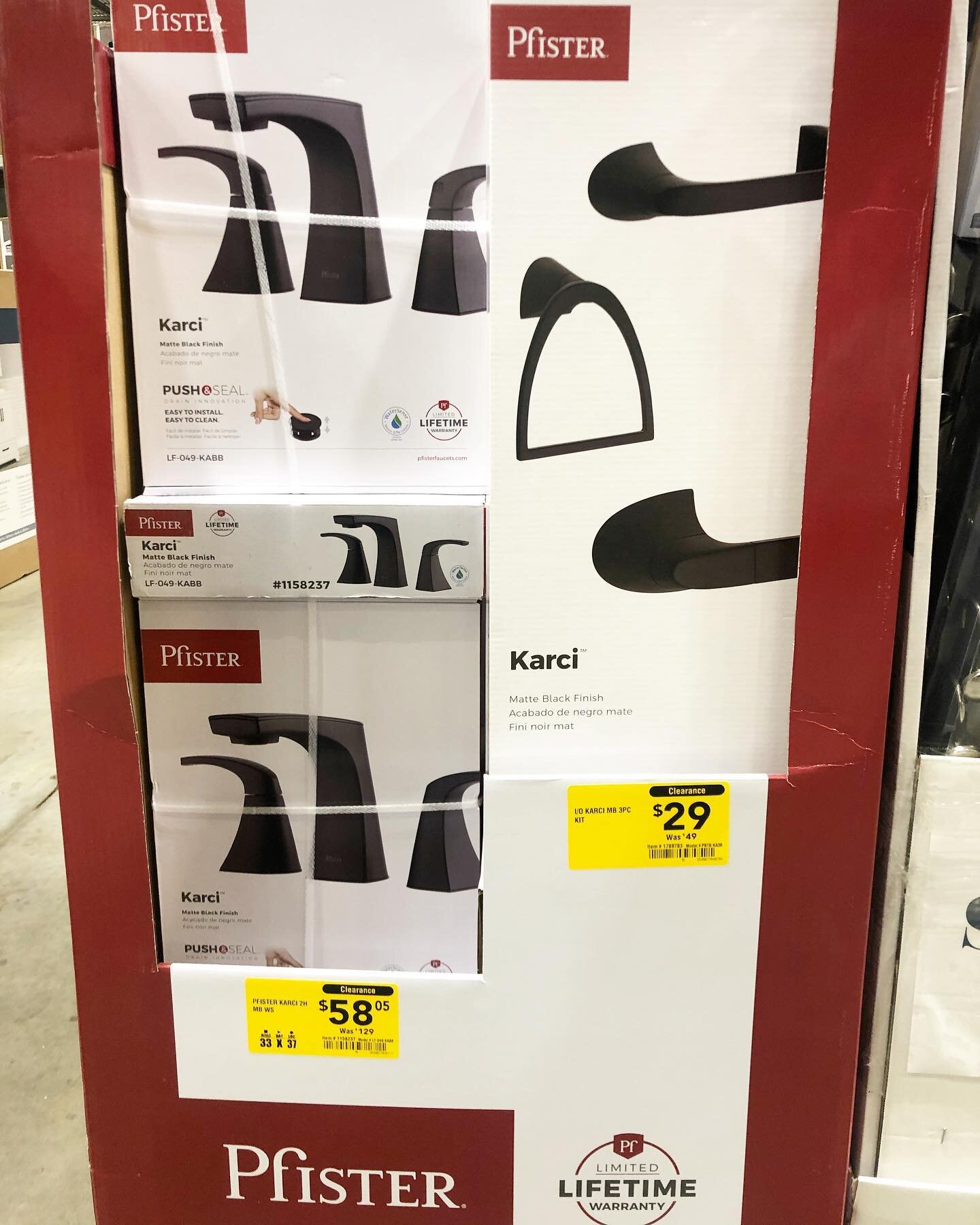 As the self appointed purchasing officer at A.Felk Homes, I just get so excited when I find great deals on items that will fit into our design.

Check out the deal on these bathroom faucets I found at @loweshomeimprovement. They were $129 on sale for