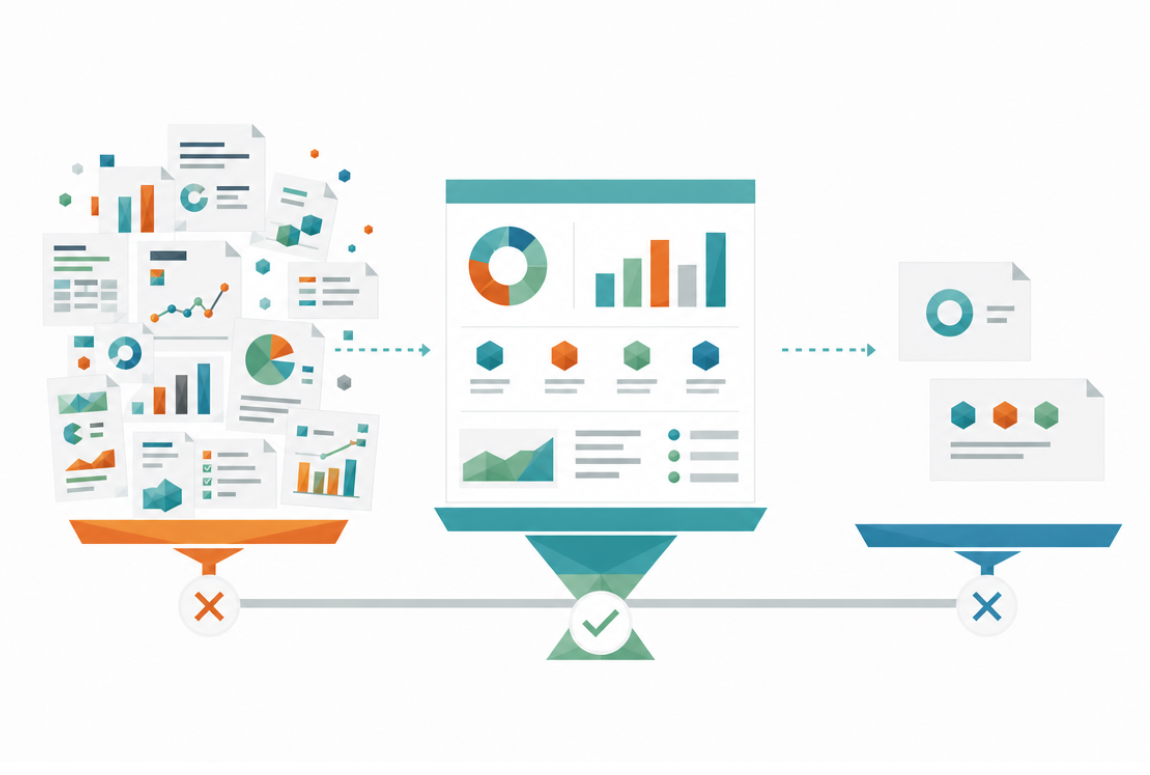 Your Marketing Report Is Either Too Much or Too Little. Here's the Right Amount.