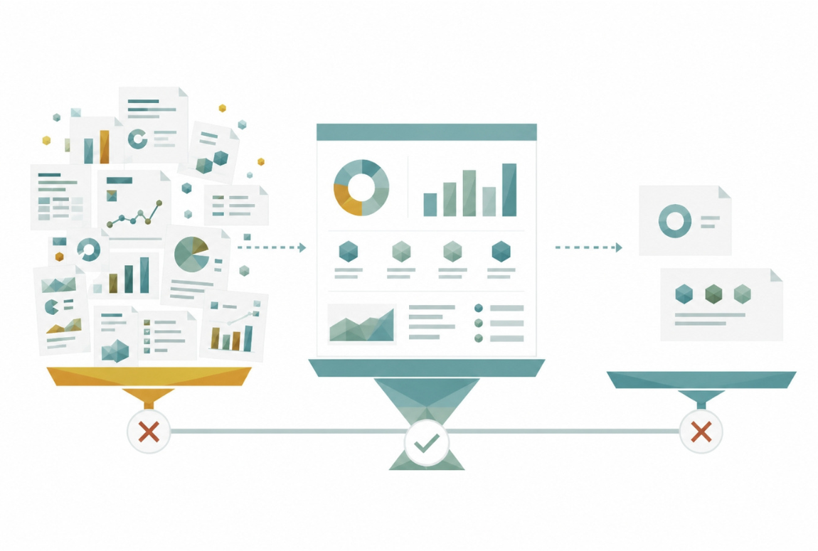 Your Marketing Report Is Either Too Much or Too Little. Here's the Right Amount.