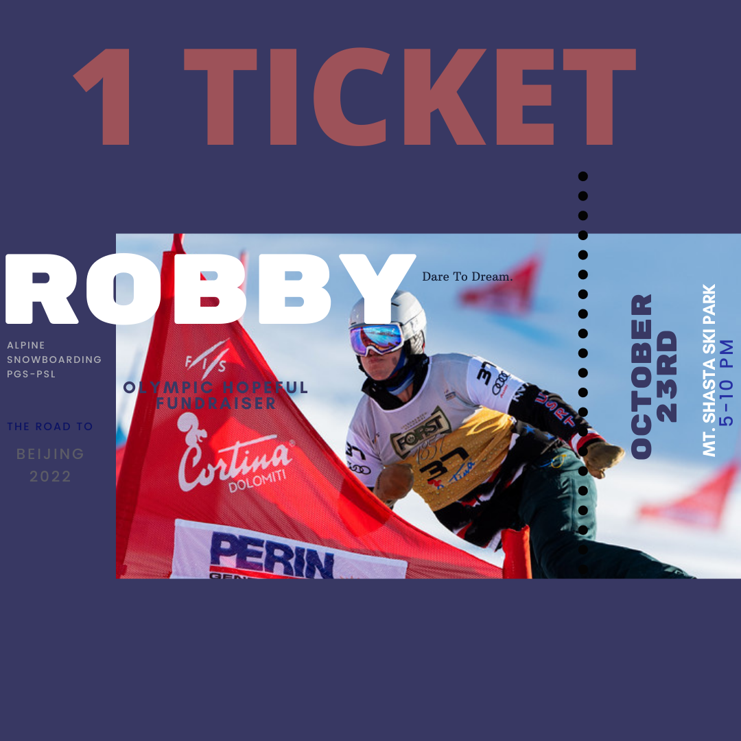 Single Ticket Robby Burns Olympic Hopeful Fundraiser 2021