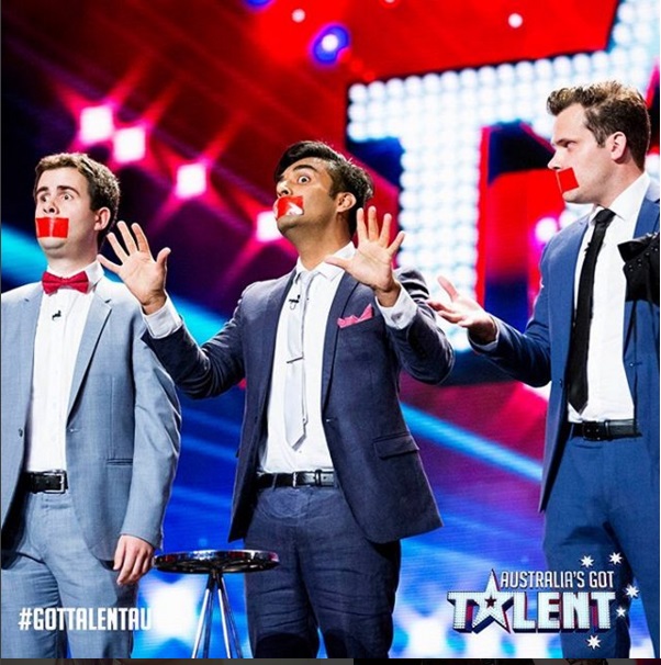 The Gentlemen of Deceit on Australia’s Got Talent. Pic courtesy of Dr Sharma