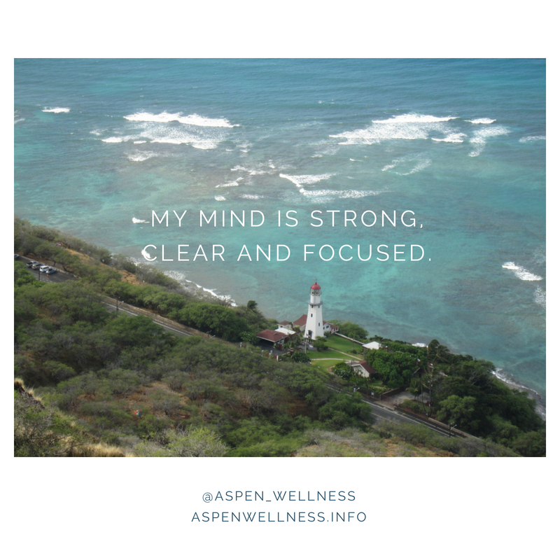 Keeping your focus.