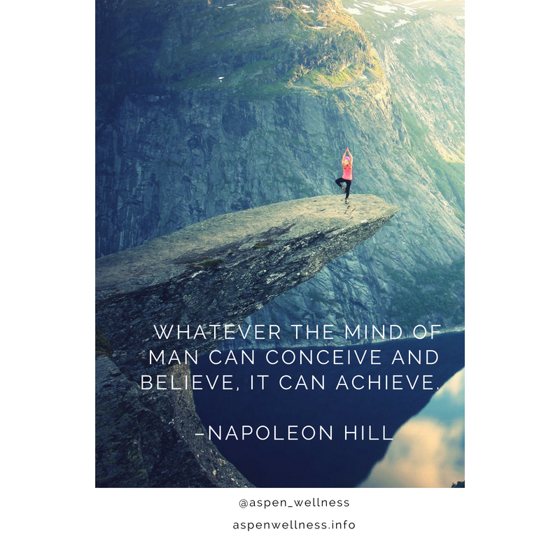 Conceive, believe, achieve.
