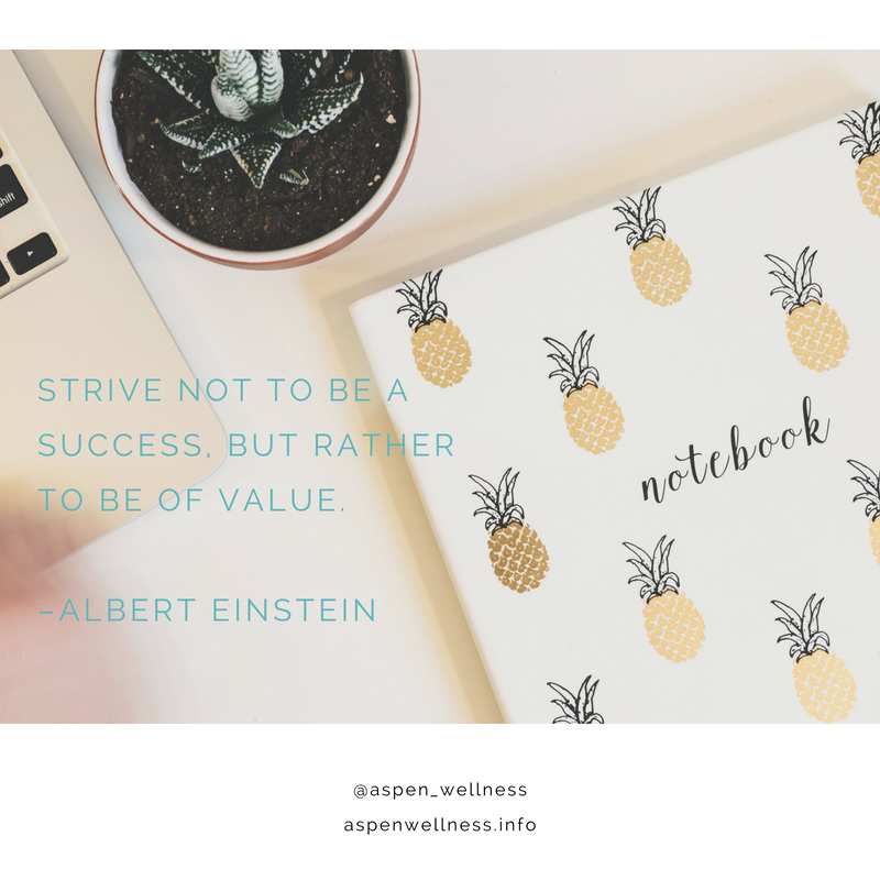 Value over success.