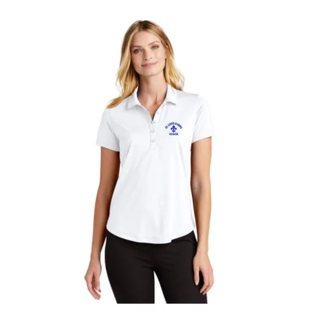 St. Louis Spring 2026 Performance Wear Ladies White Coaches Polo