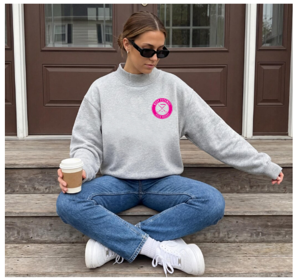 West Potomac Field Hockey 2026 Heather grey mockneck sweat shirt
