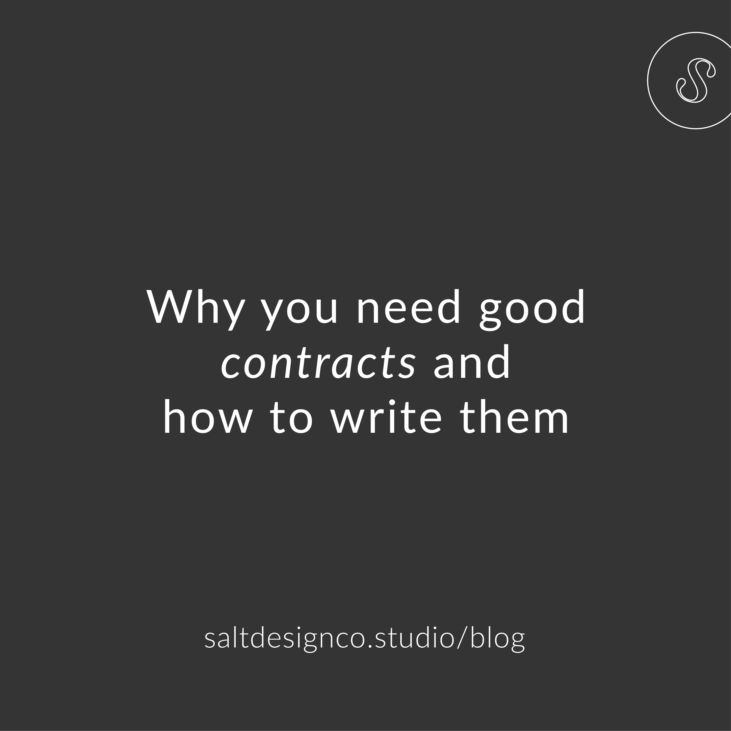 Contracts: Why Your Business Needs 'em and How To Write Them