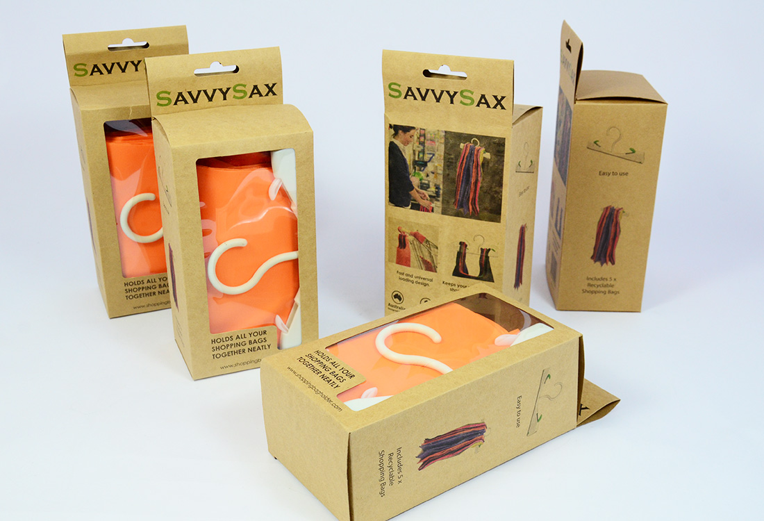 Savvy Sax Shopping Bag Holder