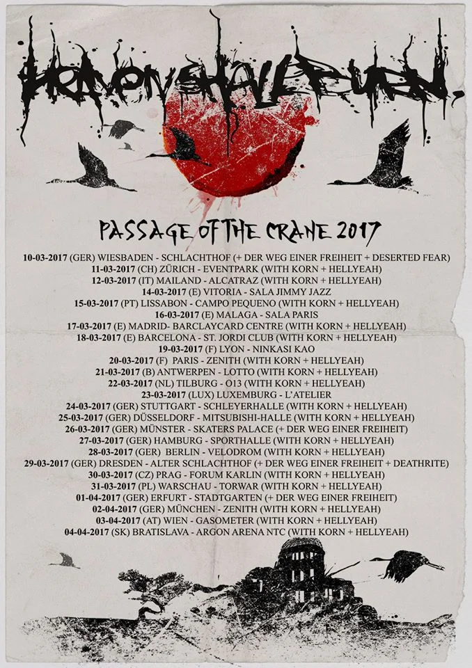 Cartel de la gira de 2017, con el título de la canción