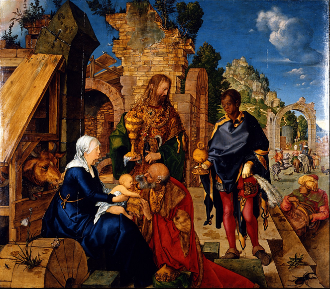 “La Adoración de los Reyes Magos” ( 1504) Alberto Durero