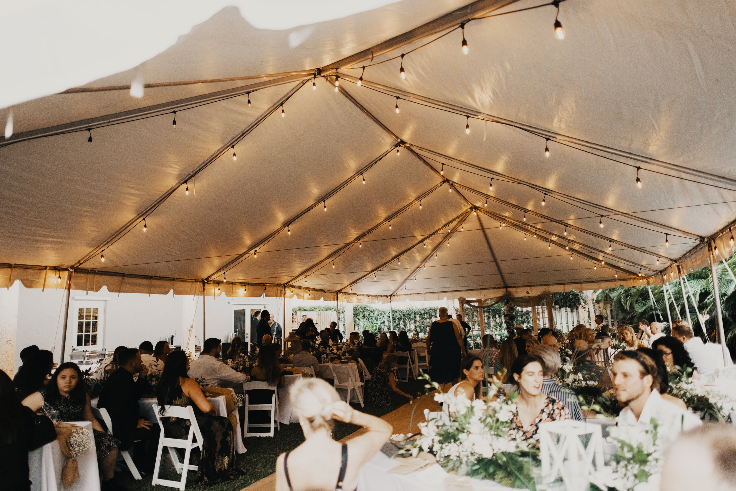 Swag Bistro Tent Lighting — Tent & Party Events