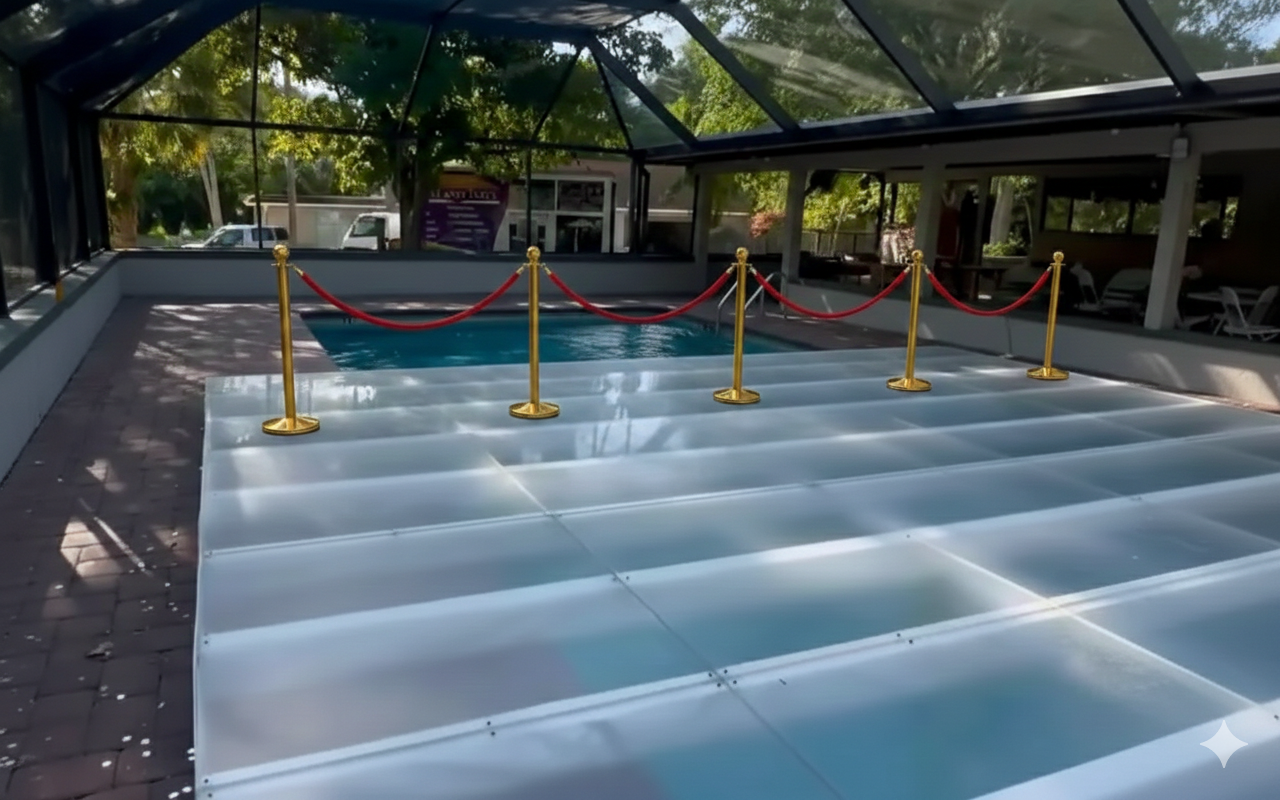 Rope and Stanchion for exposed side