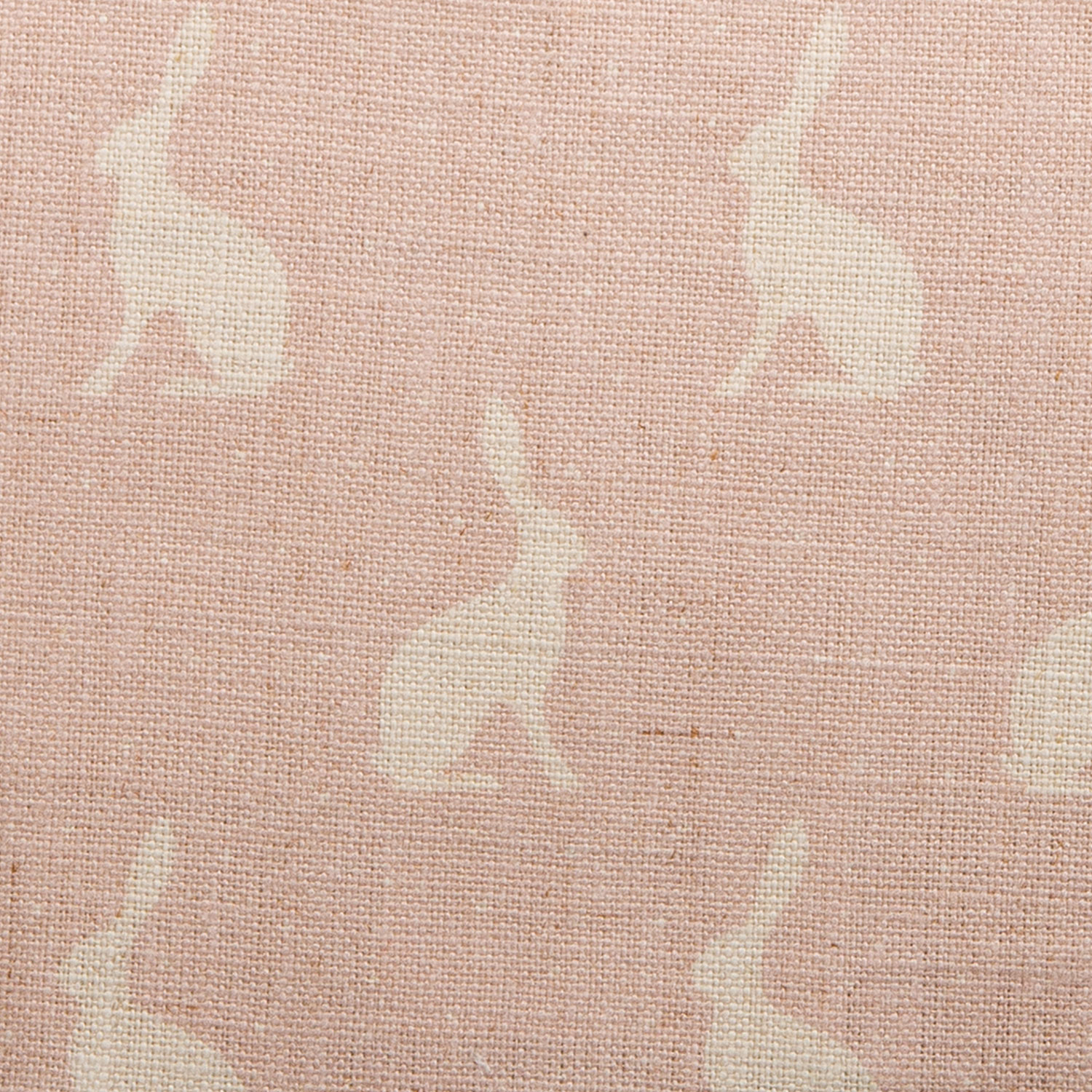 Mini Hares, Pale Pink Icing on Chunky Linen
