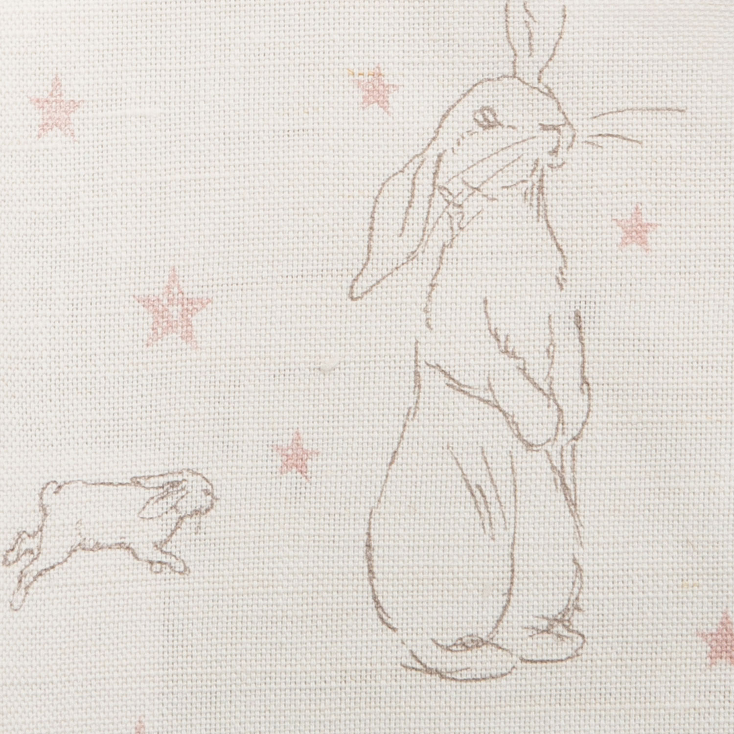 Rabbit All Star, Pink Icing on White Linen
