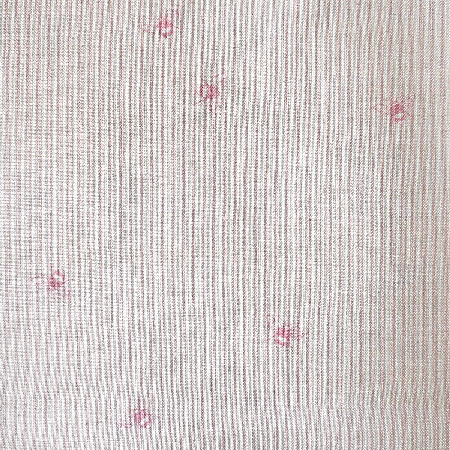 Bee Pinstripe, Antique Dusty Pink