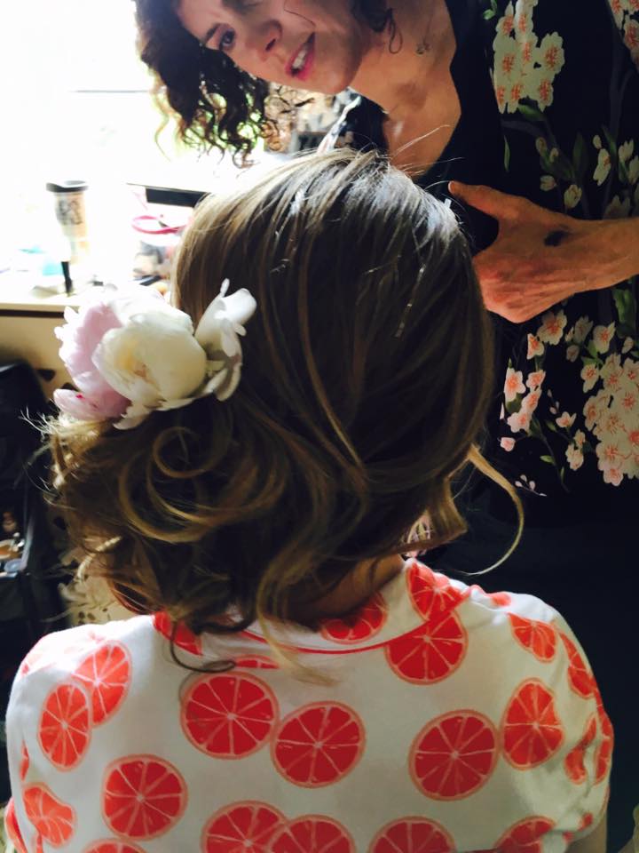 Beautiful Up-do's with Floral Design