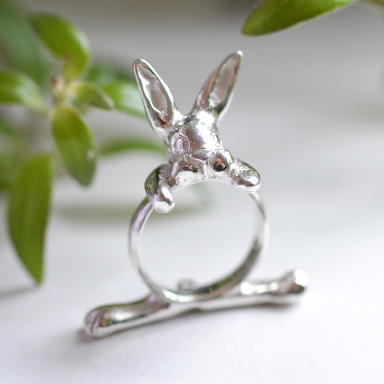 Amethyst Rabbit Ring, Sterling Rabbit Ring, Rabbit Wedding Ring, Celtic  Rabbit Ring, Hare Ring, Rabbit Ring, Silver Bunny Ring, 4682