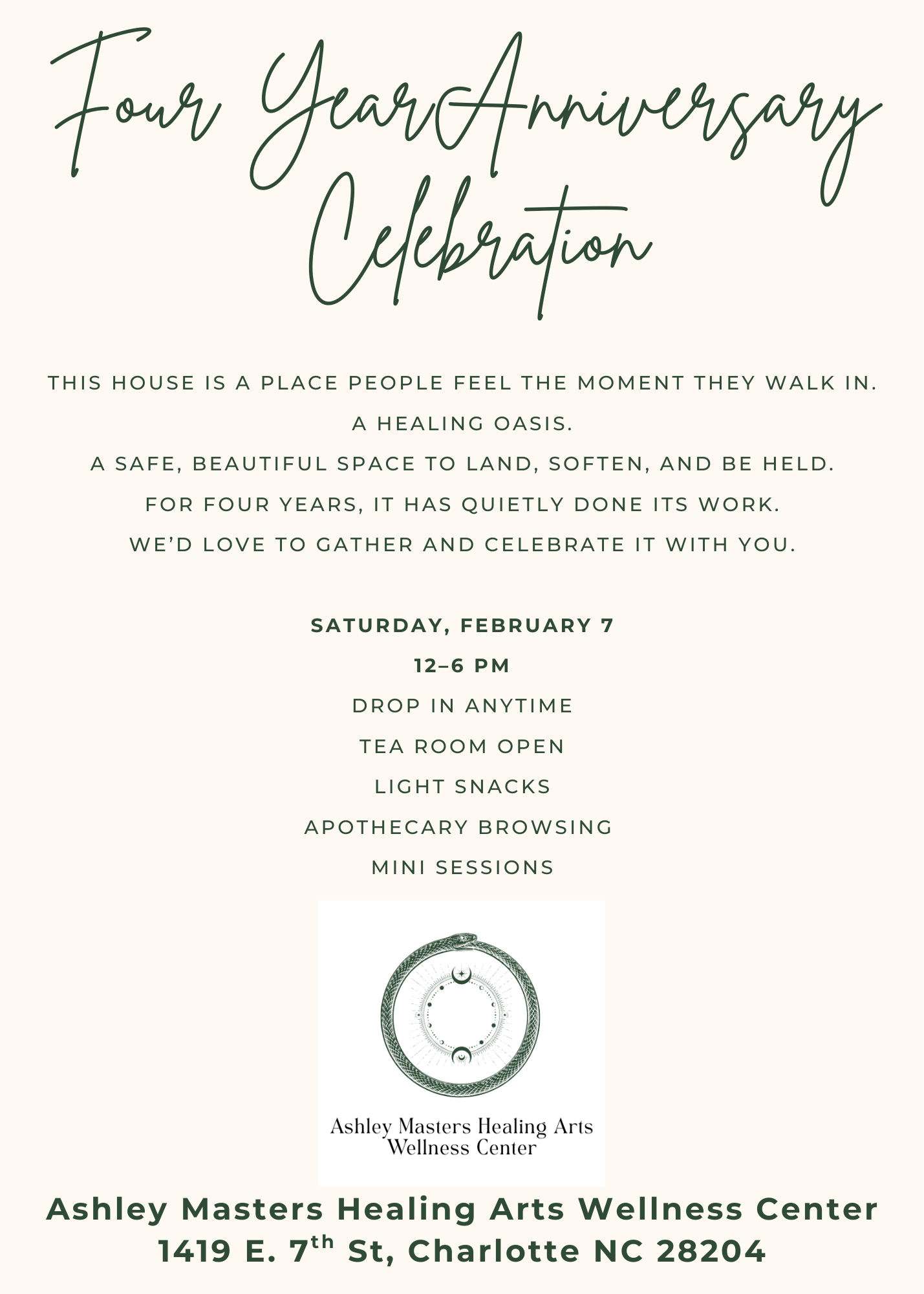 Four Year Anniversary Celebration