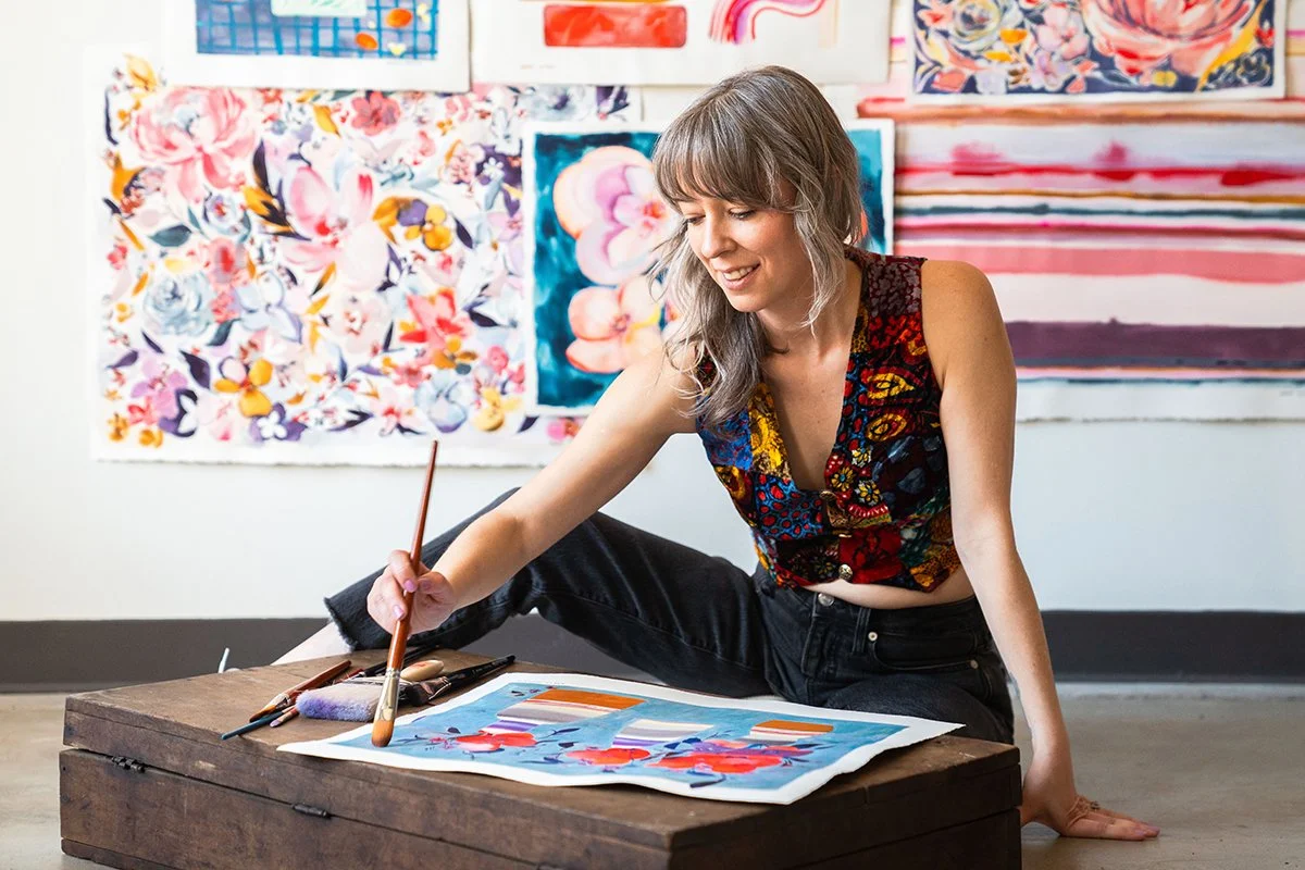 Watercolor Flowers + Tea with Aaryn West