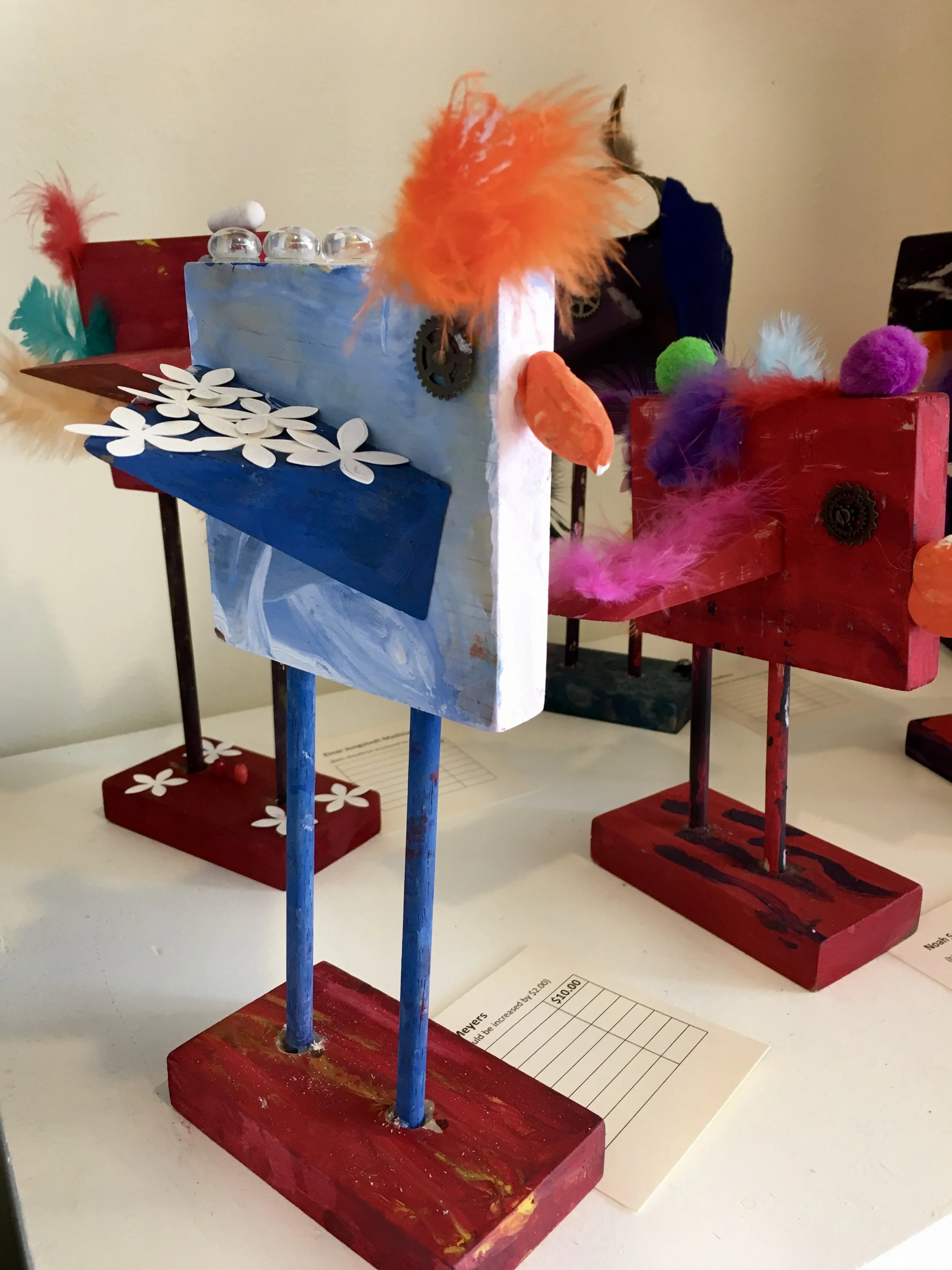 Kindergarten,  Funny Wooden Birds