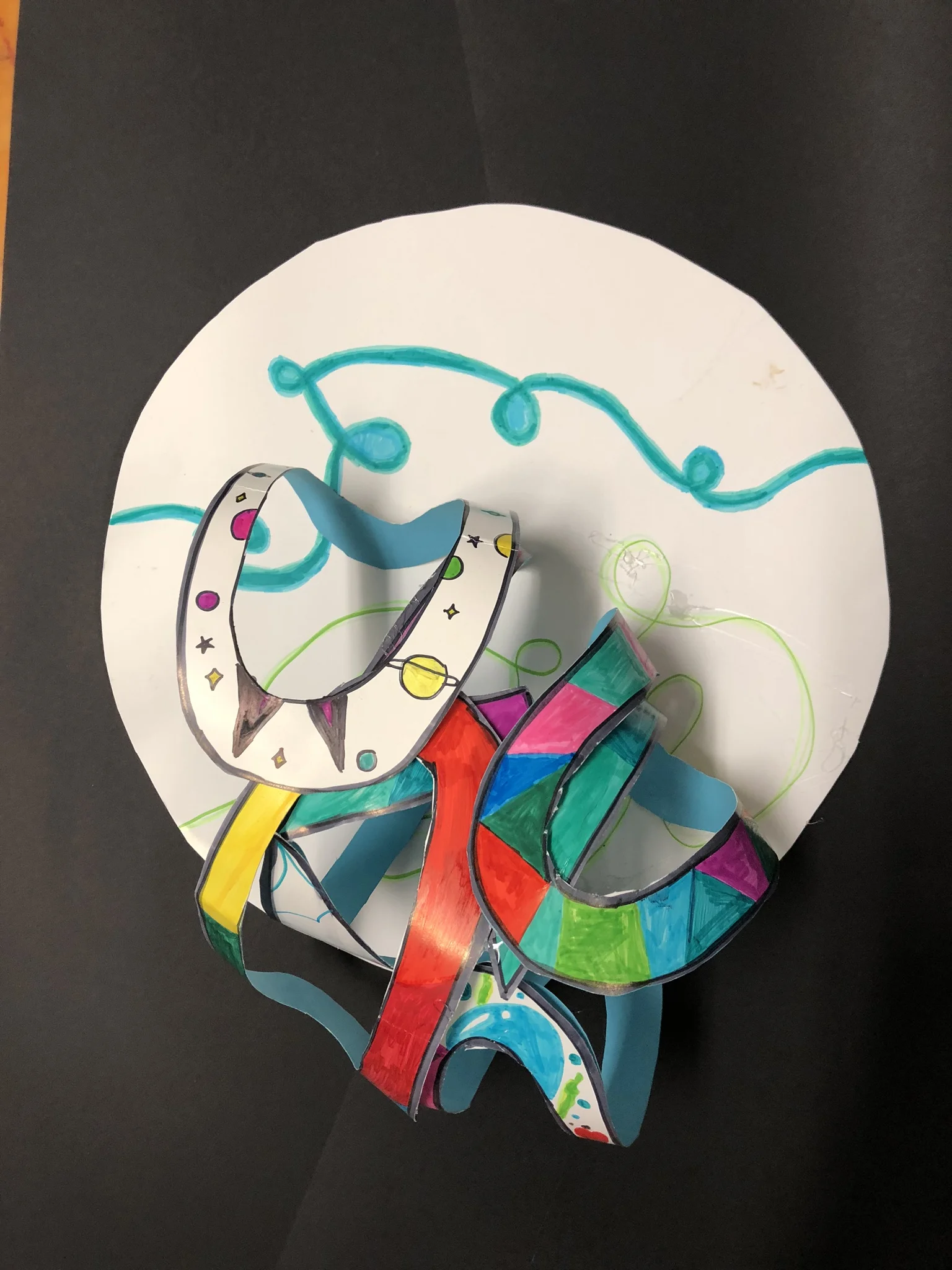 Fifth Grade, Name Sculptures