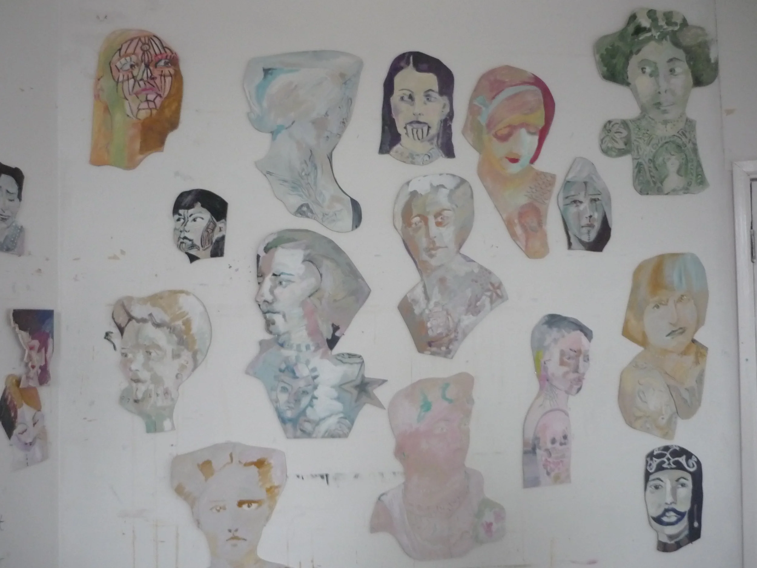 Studio Wall - Painted Ladies.JPG