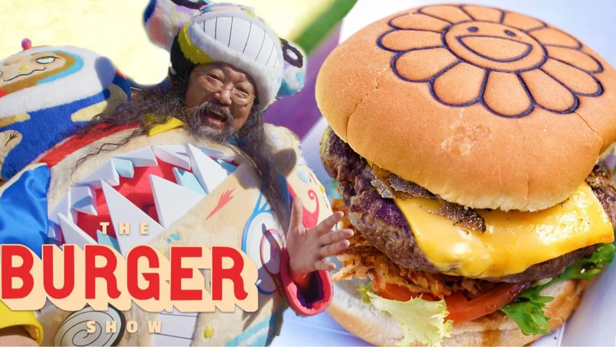 Video: Takashi Murakami's Japanese Tempura Burger Is a Work of Art