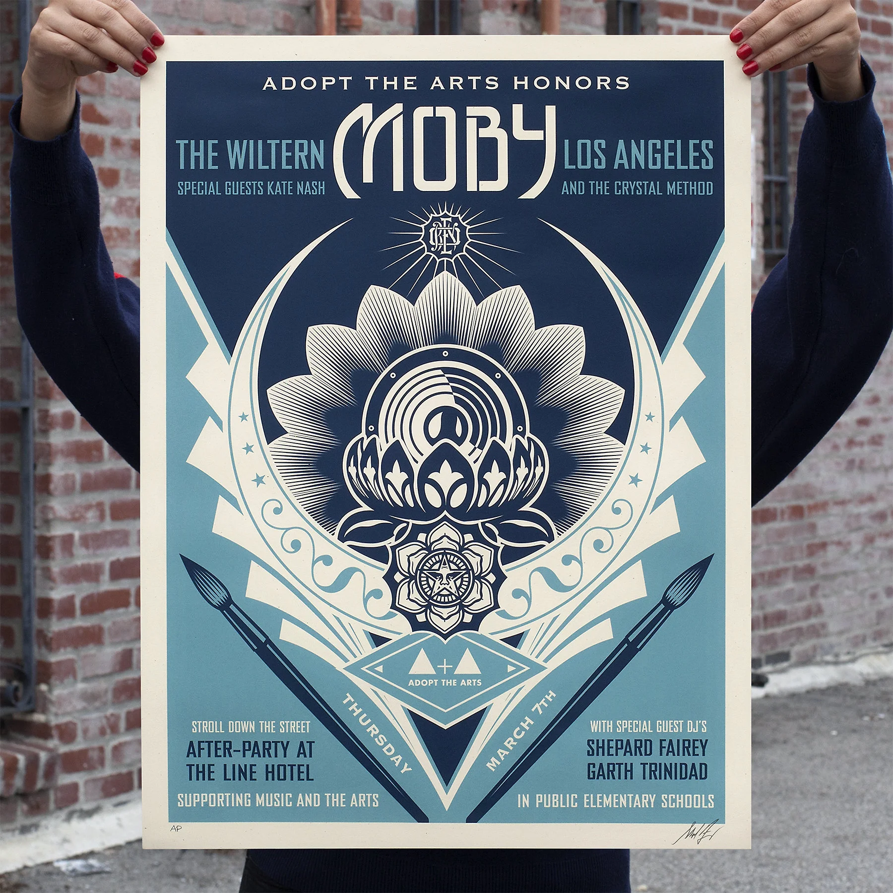 Shepard Fairey - Adopt the Arts Honors Print