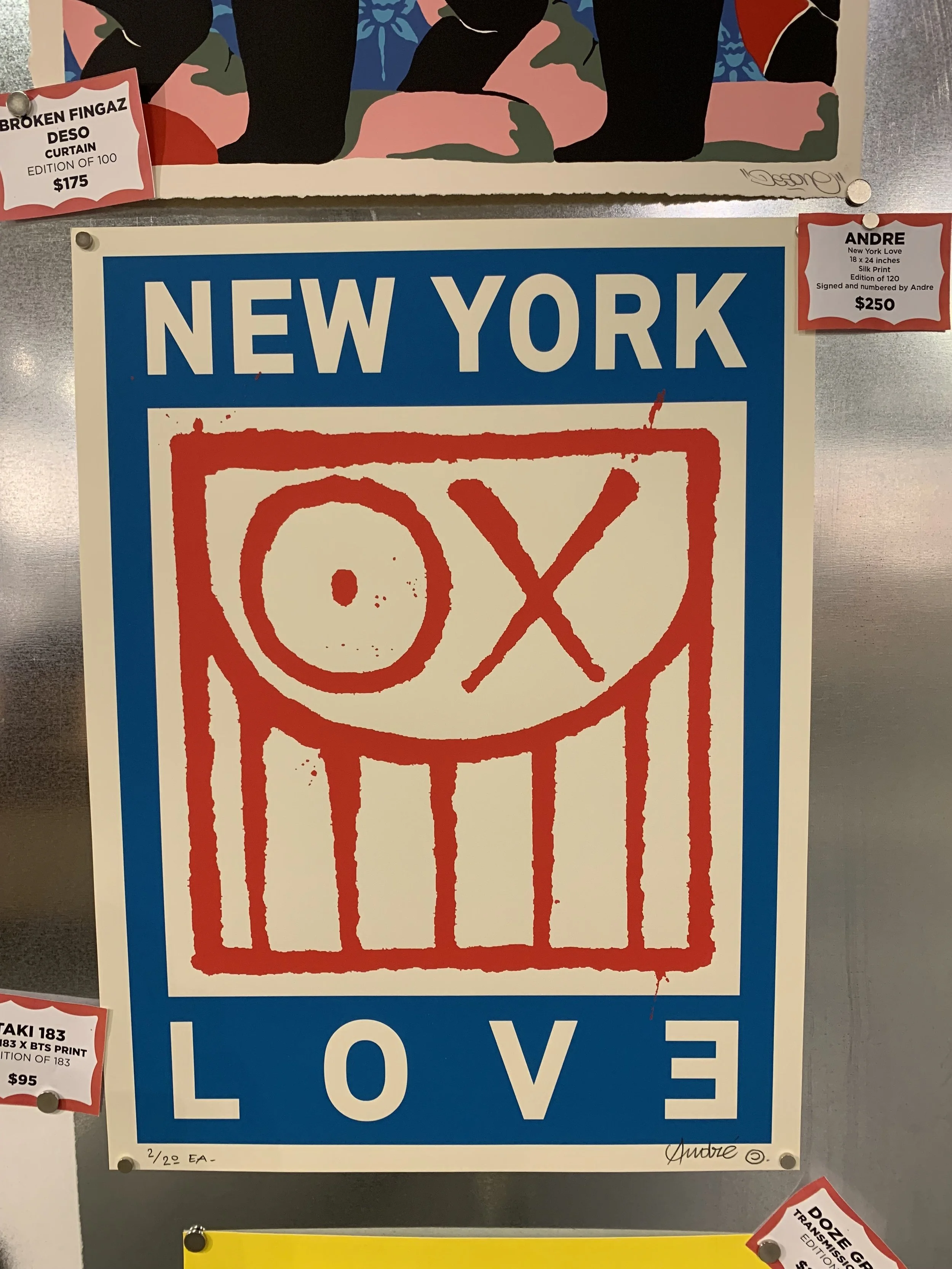 New York Love Print By Andre Saraiva At Beyond The Streets