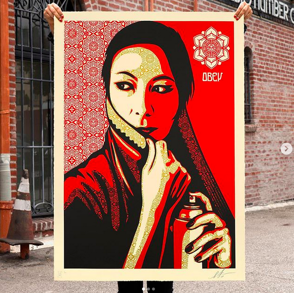 Shepard Fairey "Commanda" Large Format Print