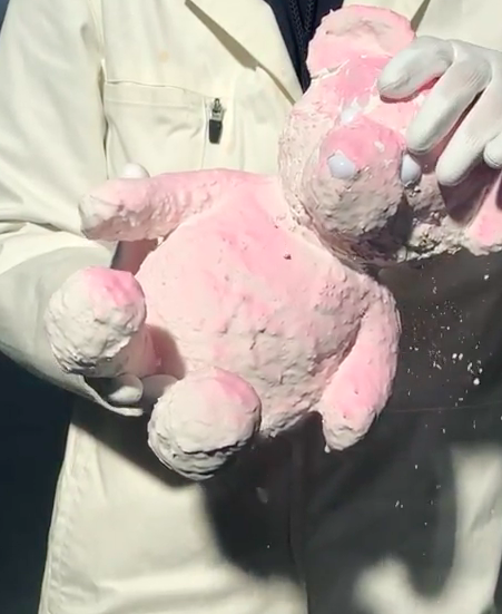 Daniel Arsham - The Pink Cracked Bear