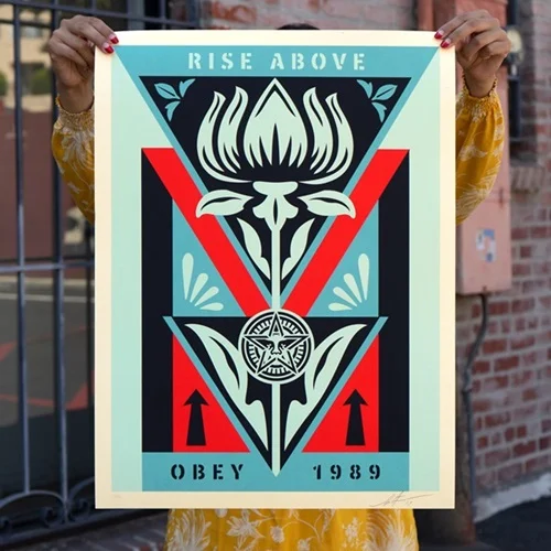 OBEY Deco Flower (Black) Print 